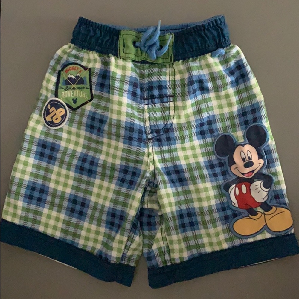 Disney boys Mickey swim trunks size 4